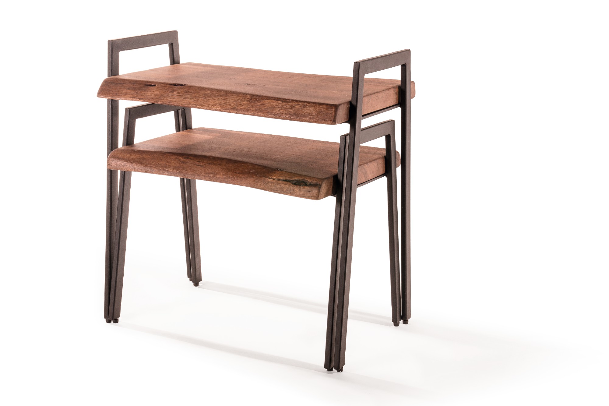 Beistelltisch 'Ferit' L, braun, L 35 cm, B 50 cm, H 44 cm von fischer's lagerhaus