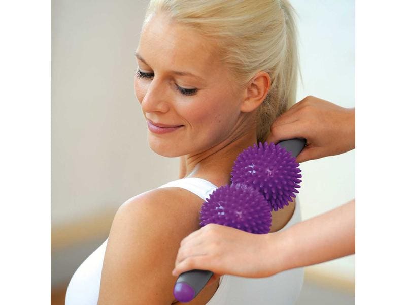 SISSEL Spiky Twin Roller lila 1 Stück Igel Massageroller bei Verspannungen