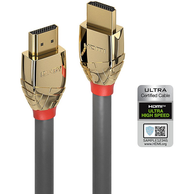 Lindy Câble HDMI Ultra High Speed Gold Line, 2m