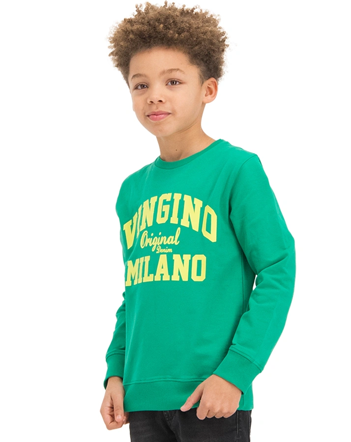 Sweatshirt B-LOGO CREW in hunter green