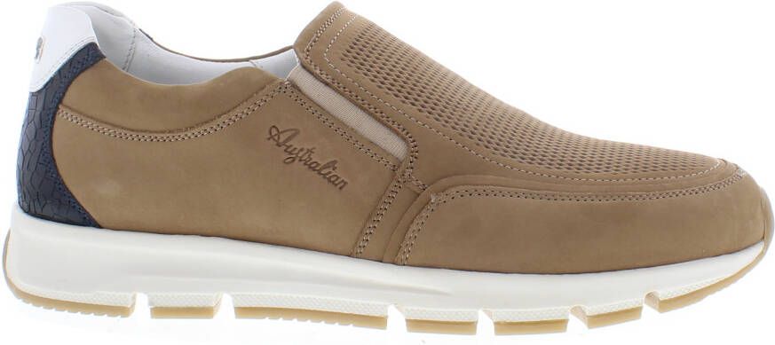 Australian Instappers & Mocassins Eagle Nubuck Sand-beige Zand