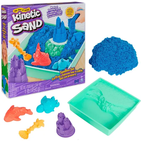 Spin Master Kinetic Sand - Sandbox Set blau (454g)