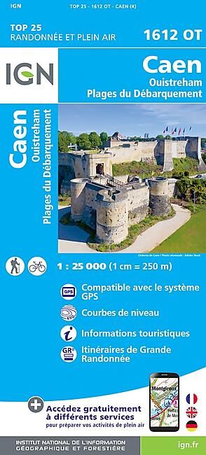 IGN - TOP 25 1612 OT CAEN OUISTREHAM 1 25 000