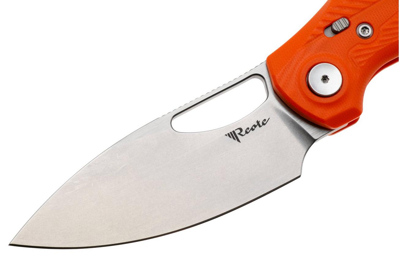 Reate PL-XE Stonewashed Nitro-V, Orange G10, zakmes