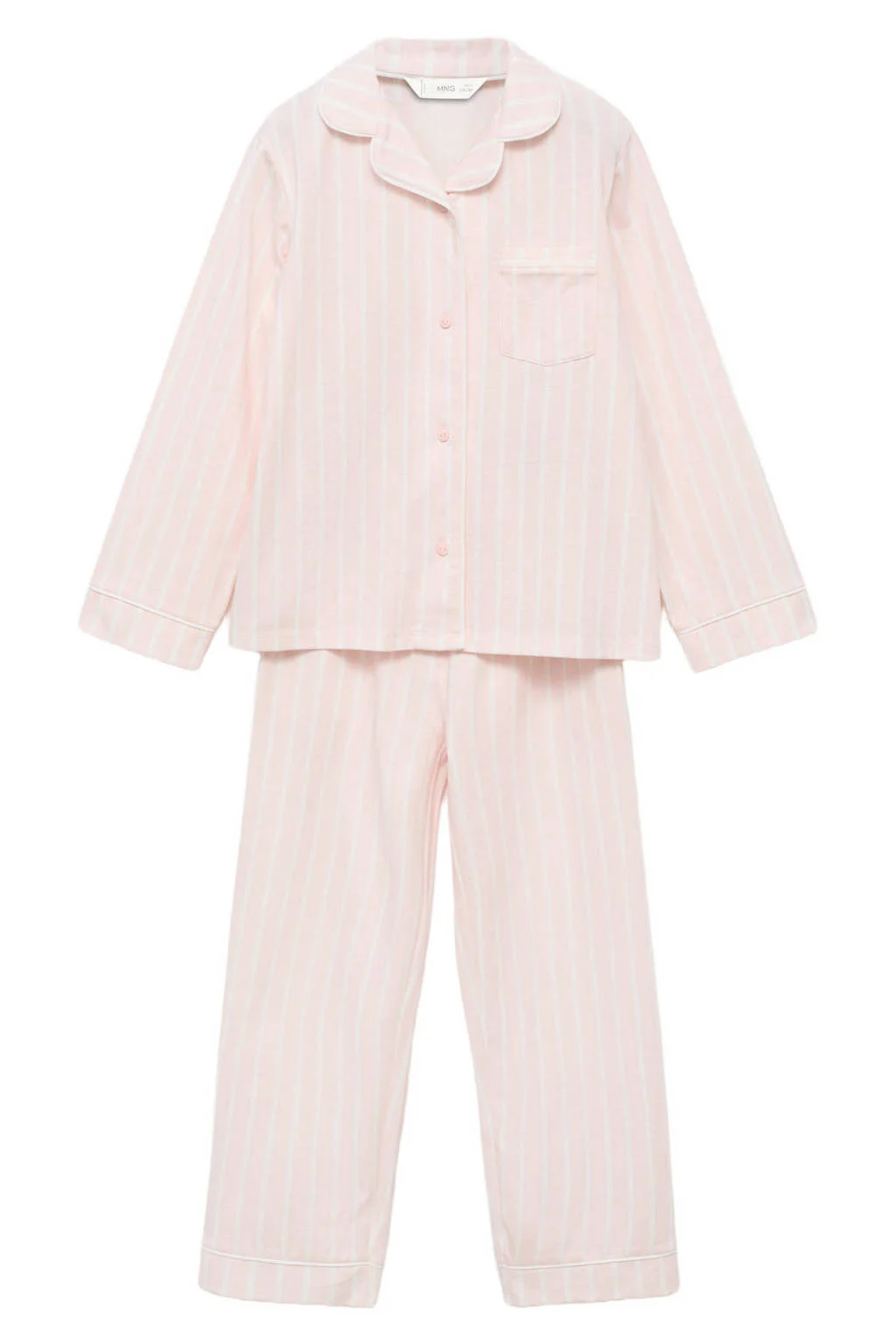 Mango Kids pyjama lichtroze