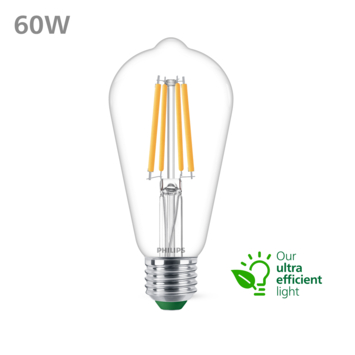 Philips Ultra Efficient LED edison E27 60W 2700K