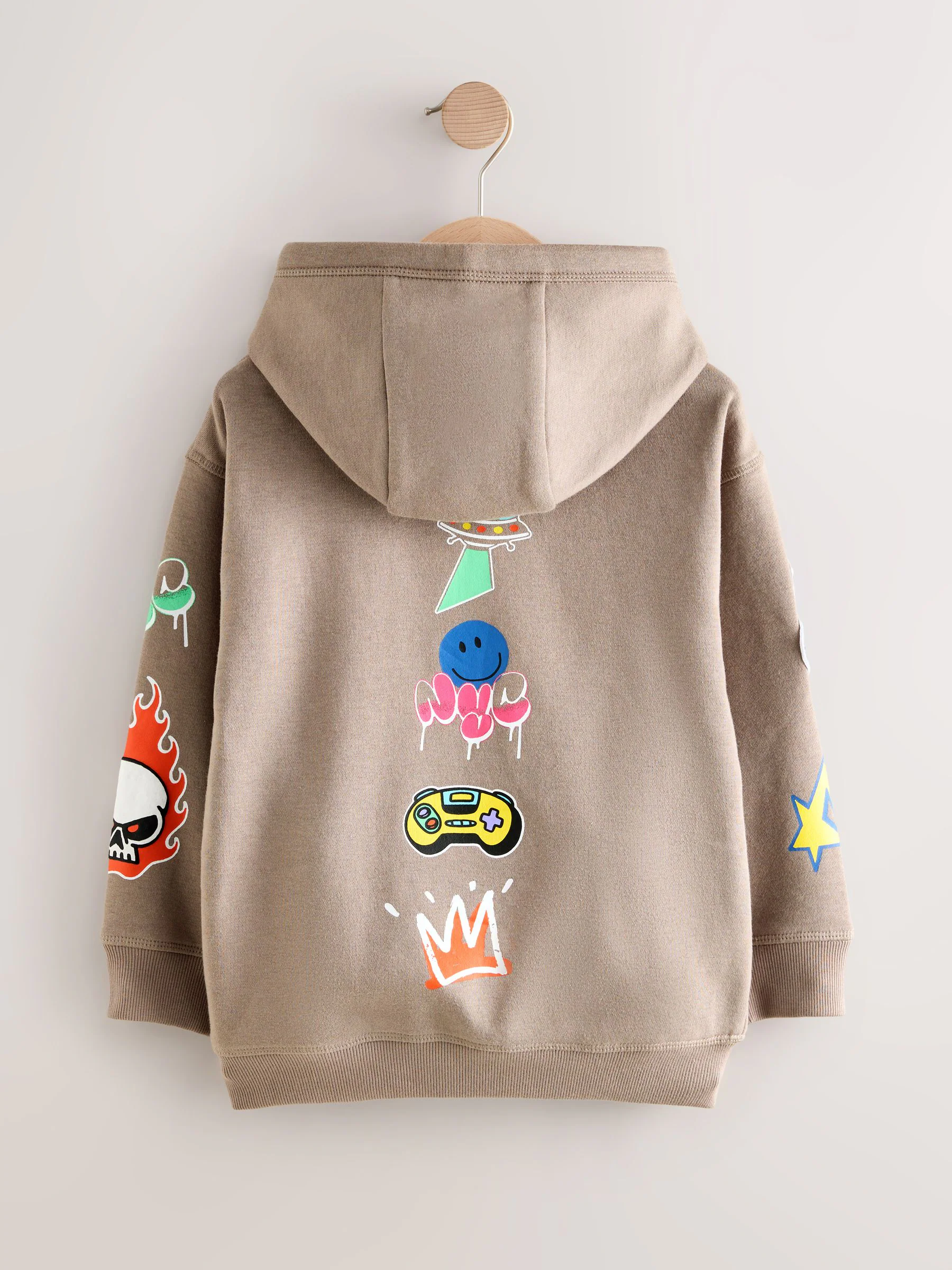 Kiezelkleurig Vibes - Grafische print hoodie voor oudere jongens (3-16jaar)
