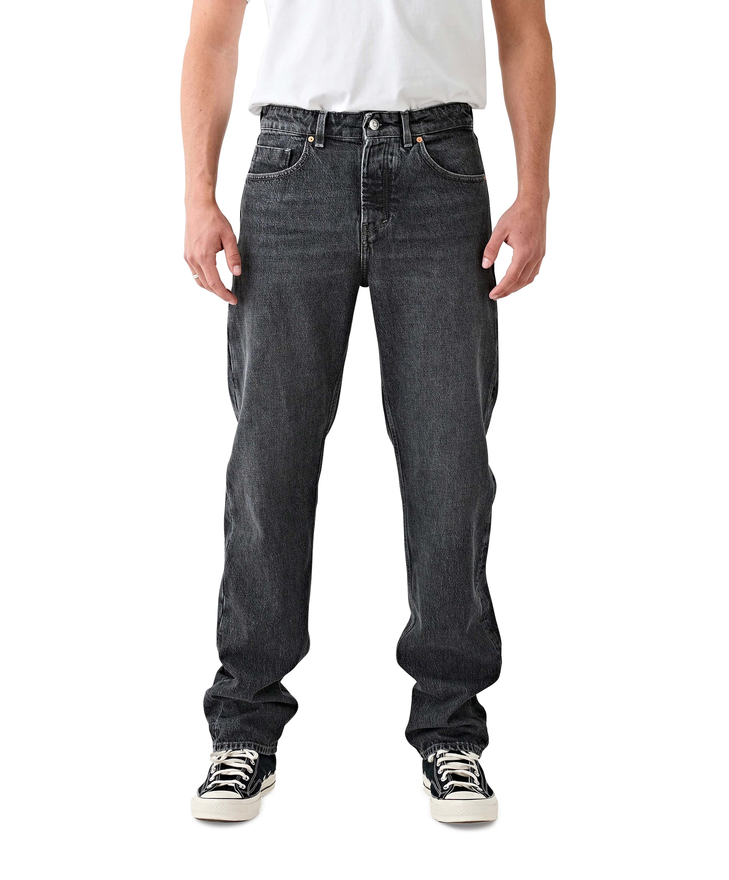 Tenue. heren jeans grijs
