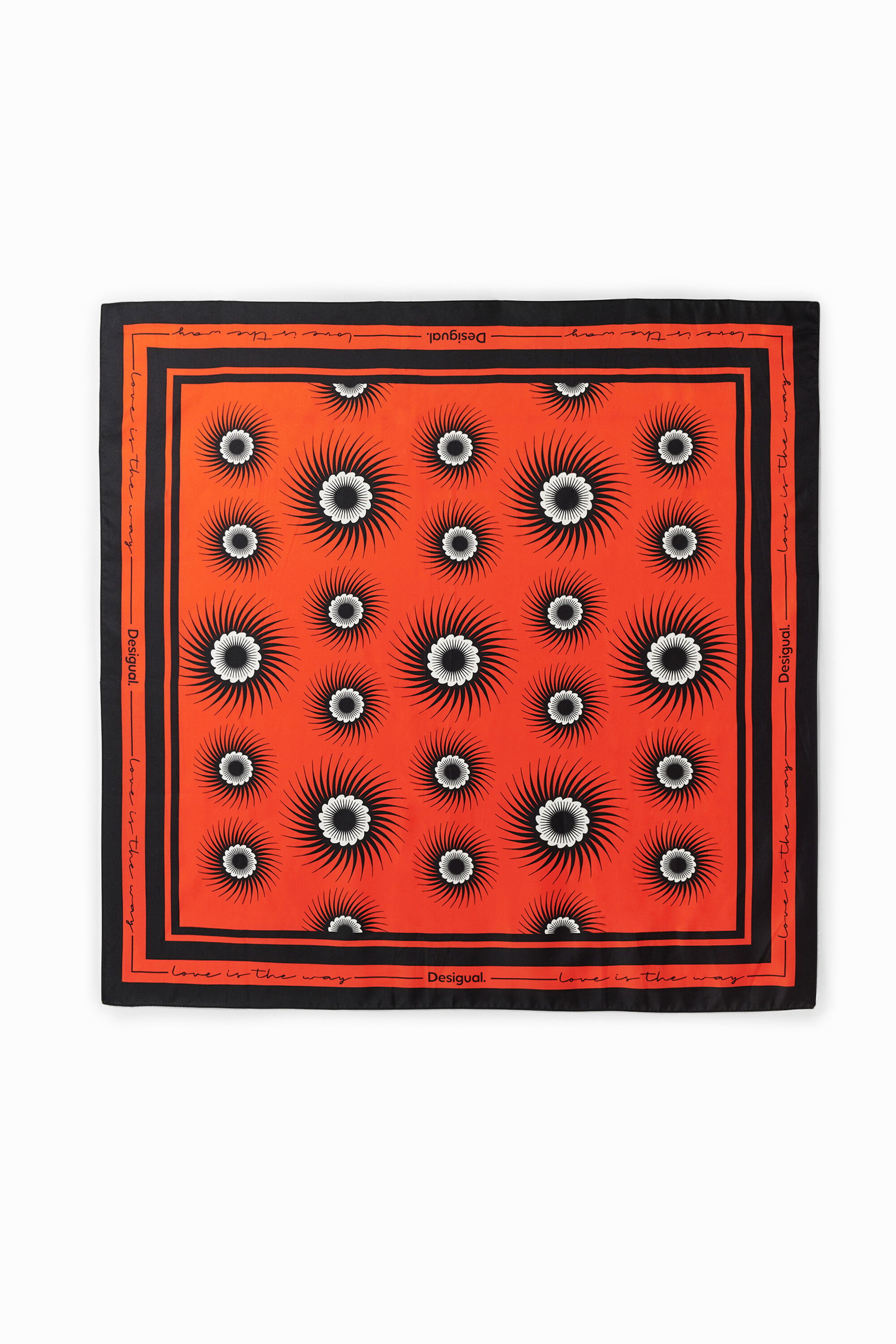 Foulard carré géométrique