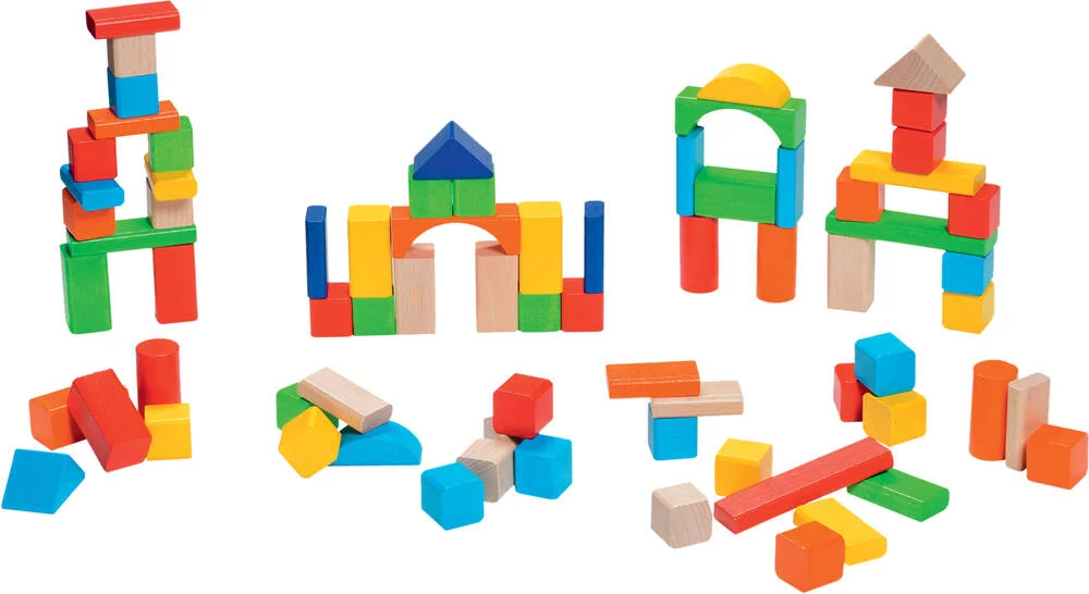 JEU DE CONSTRUCTION 100 CUBES BOIS