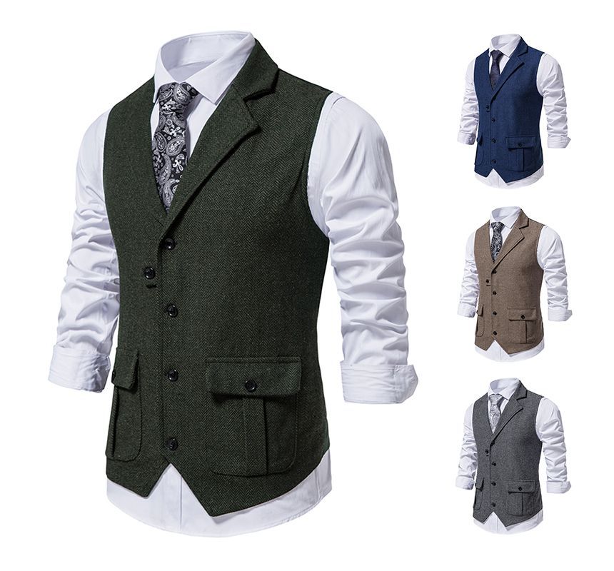 Fireon - Vest met zakdetail en enkele rij knopen