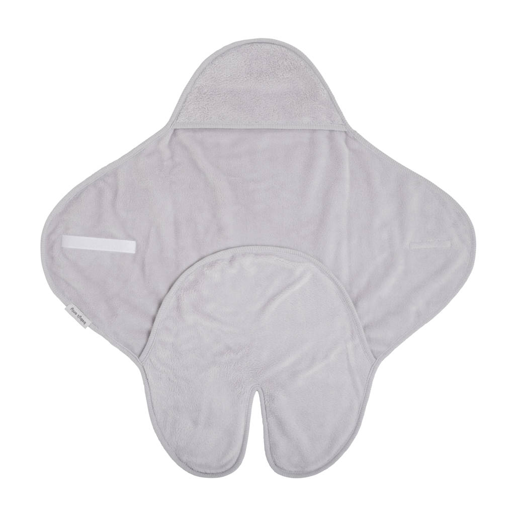 wikkeldeken met voetjes Cozy autostoel 0+ 5-puntsgordel dusty grey