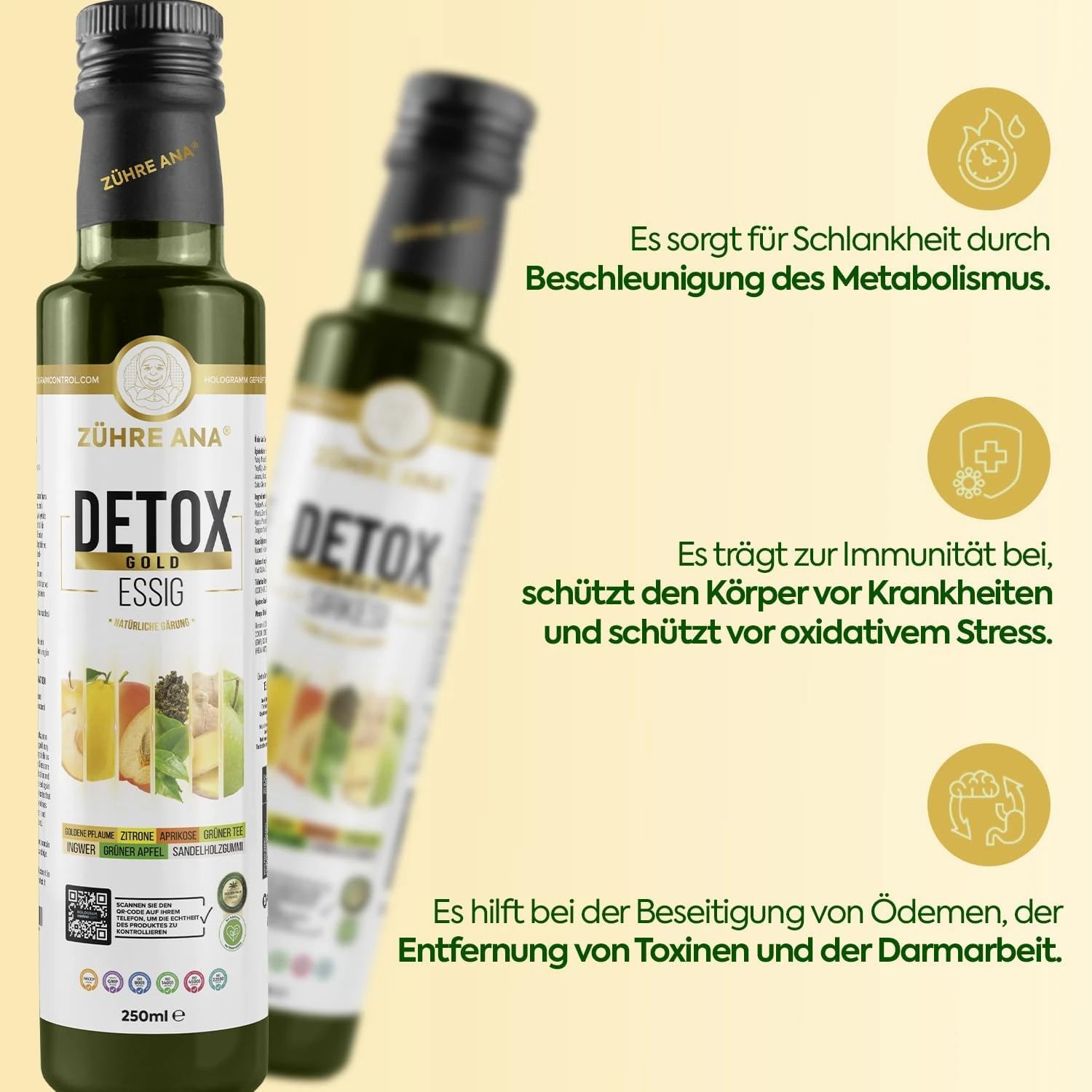 Zühre Ana Detox Gold Essig