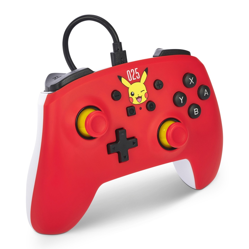 PowerA Kabelgebundener Controller für Nintendo Switch – Lachendes Pikachu