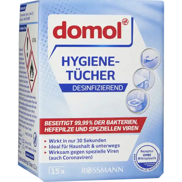 Hygiene-Tücher desinfizierend