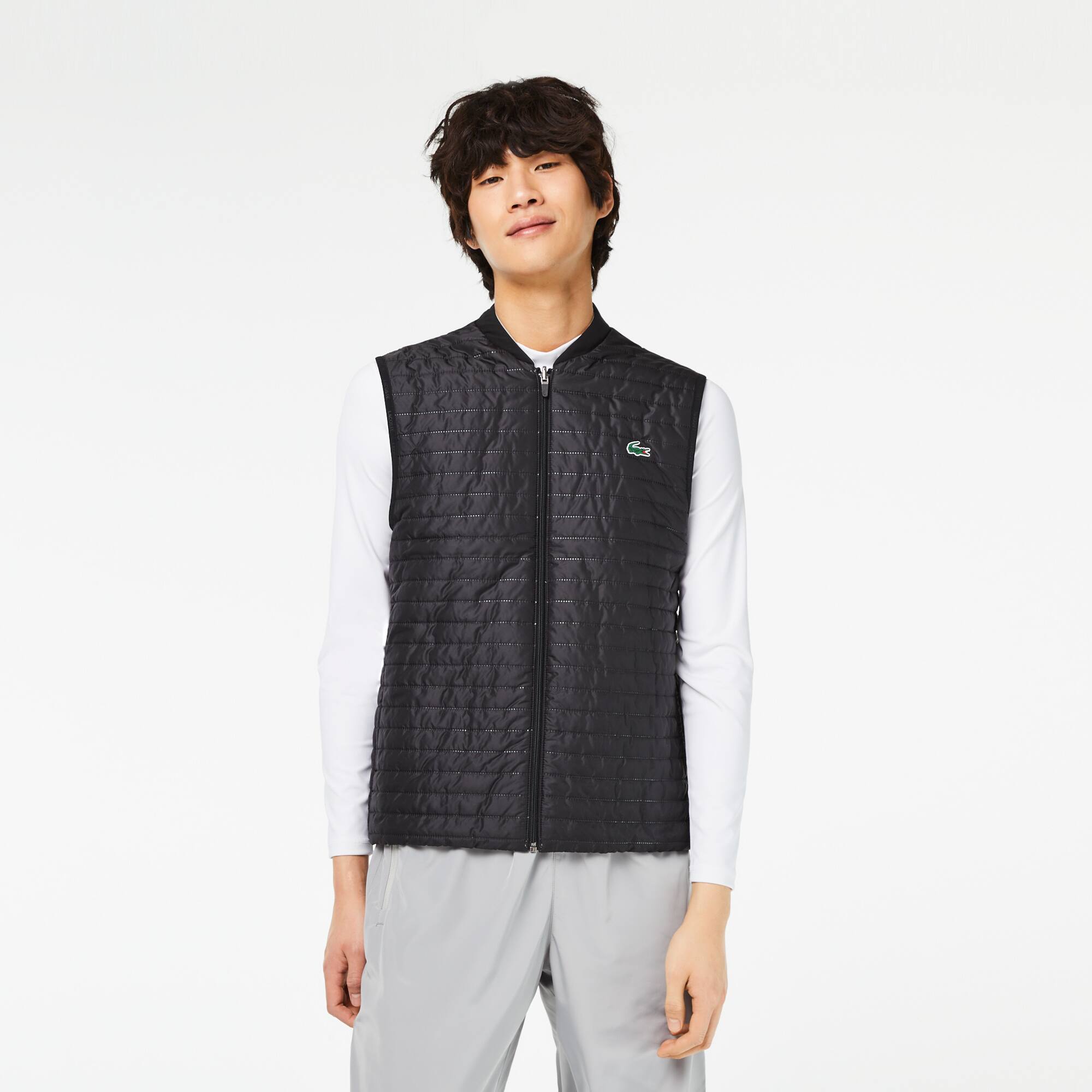 Veste sans manche homme Lacoste SPORT rembourrée et réversible Manteaux & Vestes - Gris - Lacoste - Homme