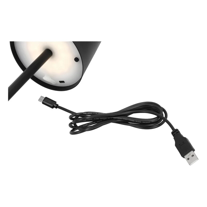 Oppladbar bordlampe med solcelle-LED 38 cm
