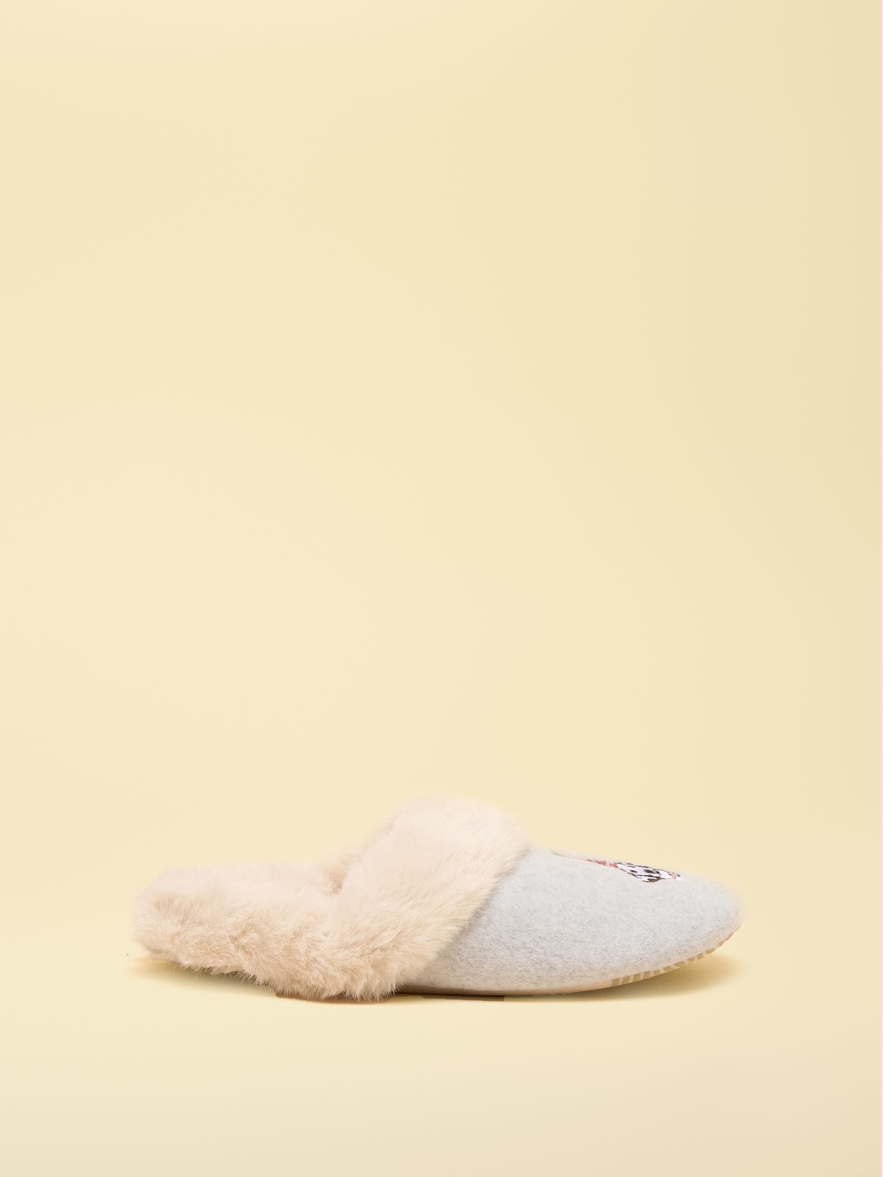 Grijs met hond - Joules slippet luxe pantoffels