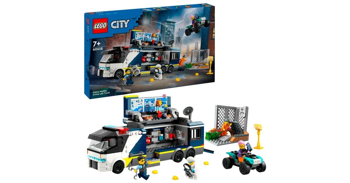 LEGOCity - Politielaboratorium in truck Constructiespeelgoed  (60418)