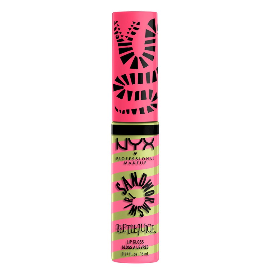 NYX PROFESSIONAL MAKEUP Beetlejuice Sandworm Swirl Butter Gloss 01 Pink lip gloss 8ml