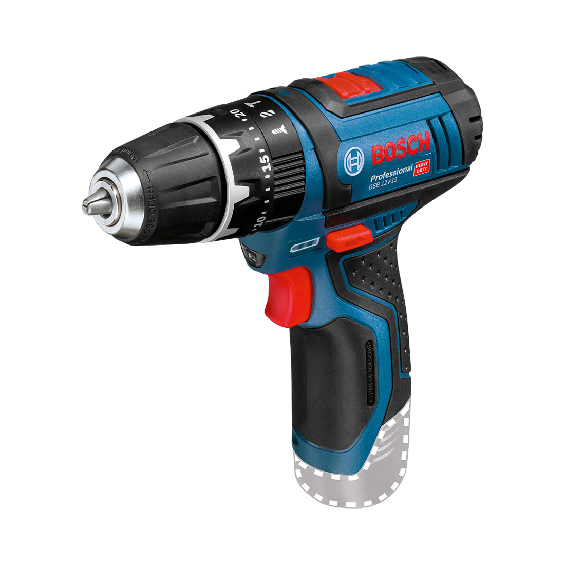 Bosch GSB 12V-15+39AC(1x2.0 1x4.0 Bag) CLC (0 601 9B6 90G)
