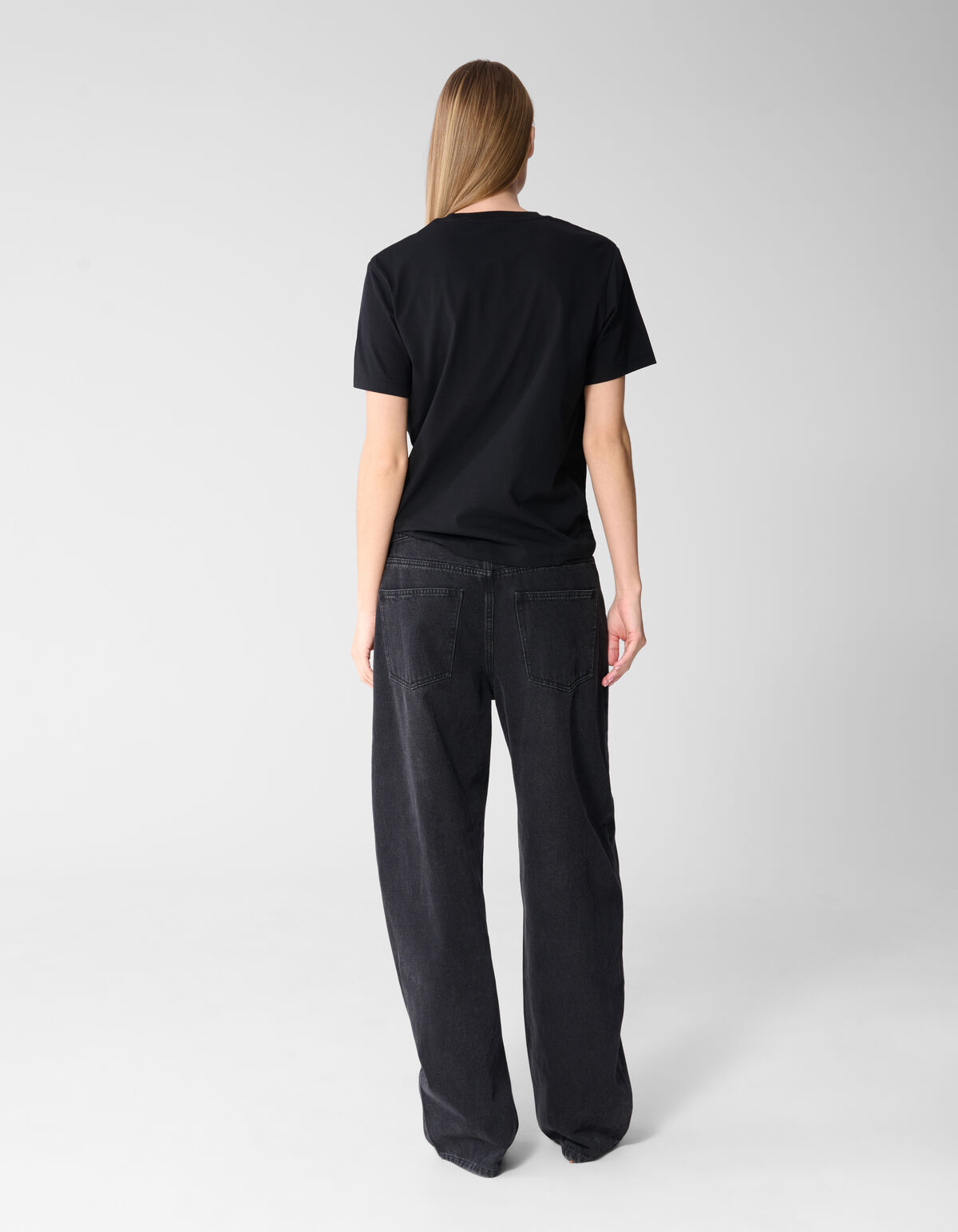 Basis T-shirt Zwart