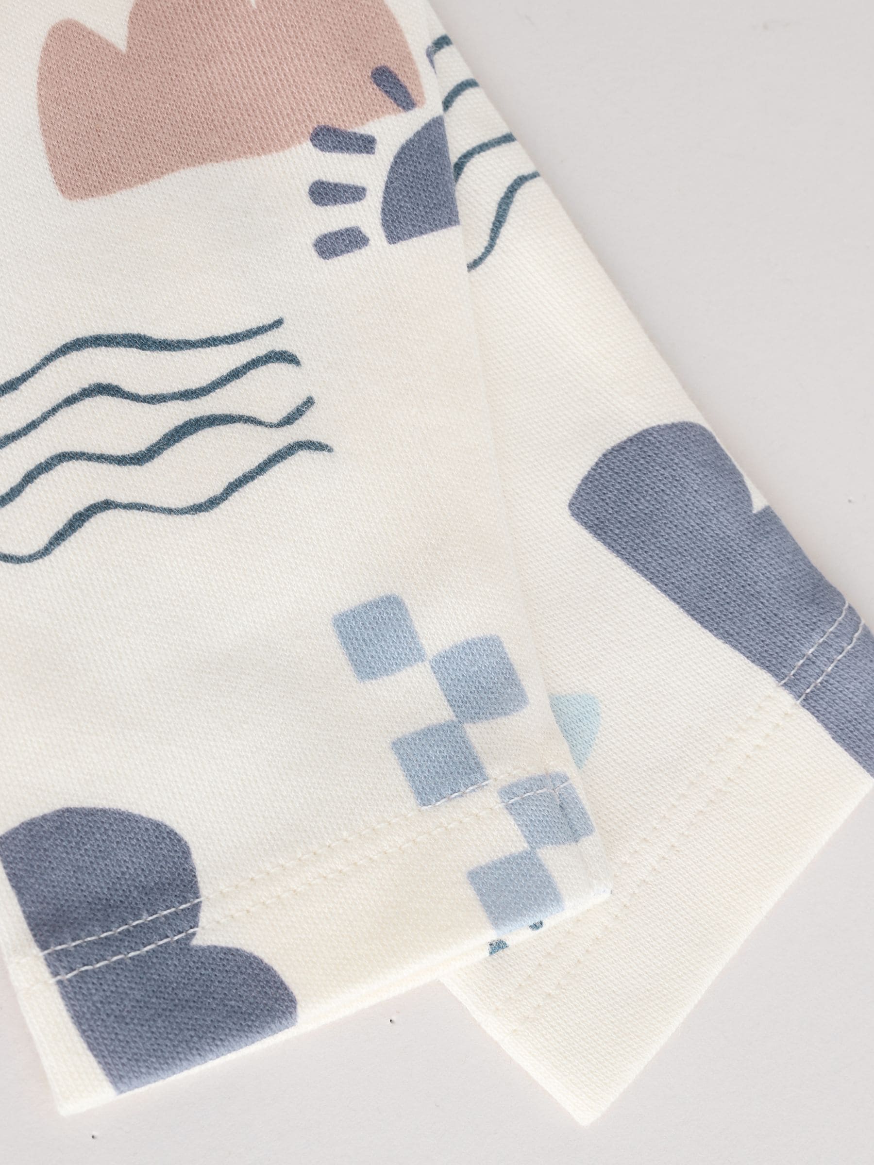Blauw - Set van 5 rompers met lange mouwen