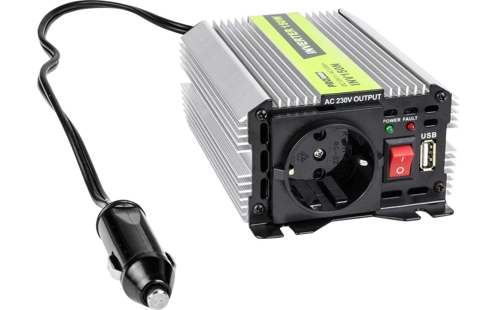 ProUser INV150 Spannungswandler Modifizierte Sinuswelle 12 V auf 230 V / 150 W