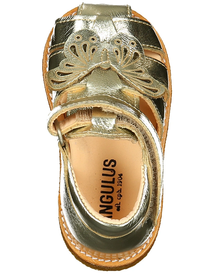 Klett-Sandalen SCHMETTERLING in gold