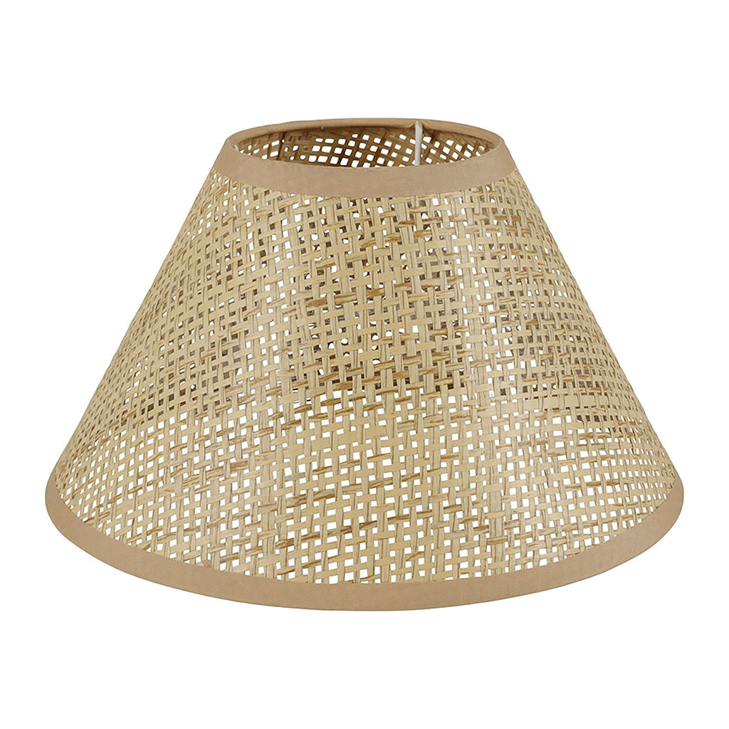 Abat-jour conique naturel 15.5x25x25cm