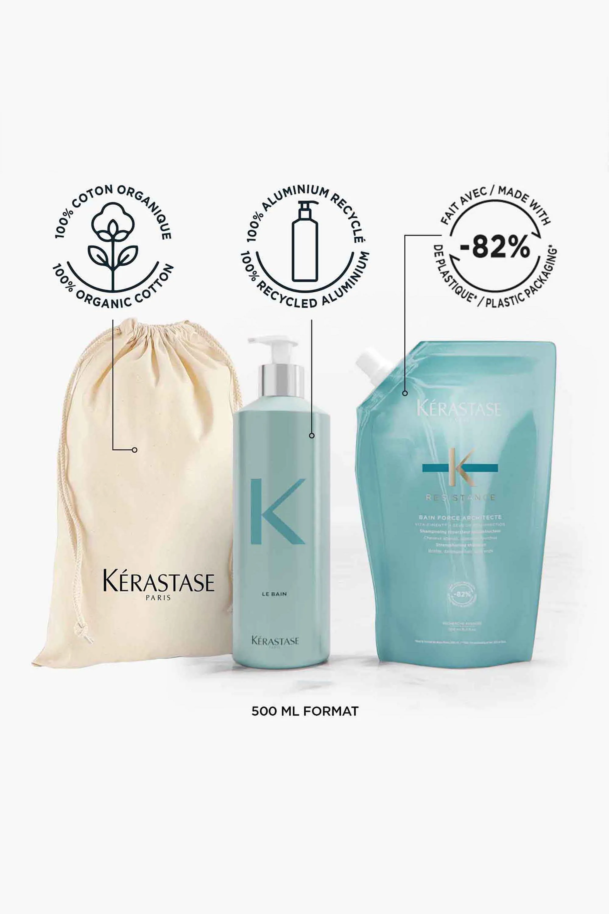 Kérastase Bain Force Architecte Résistance Rechargeable-500 ml