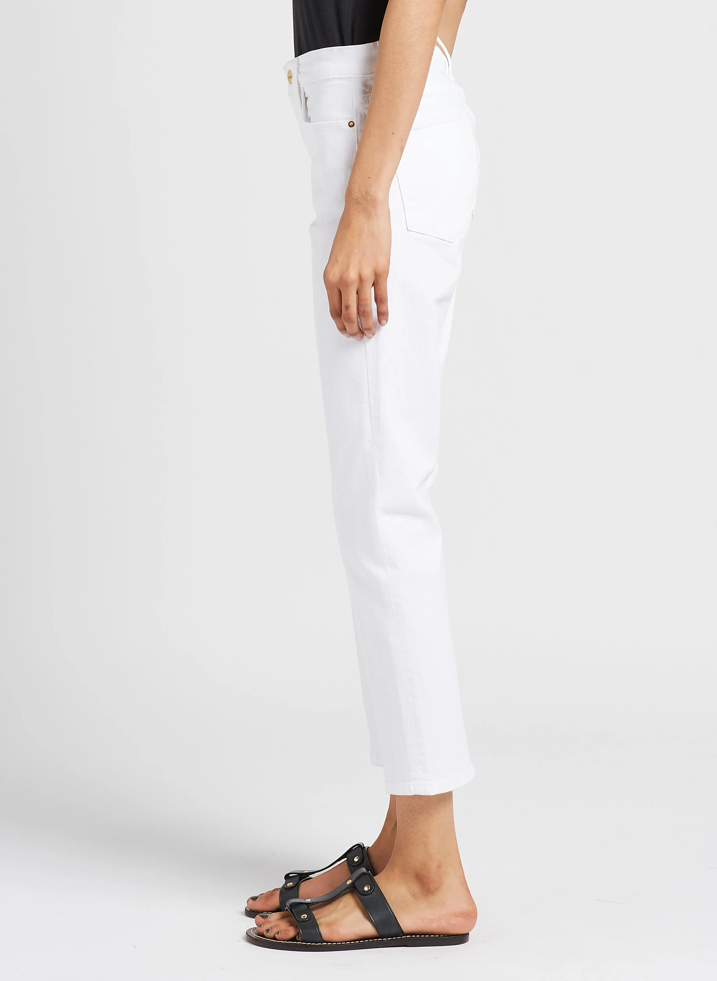 Jean droit cropped | Blanc