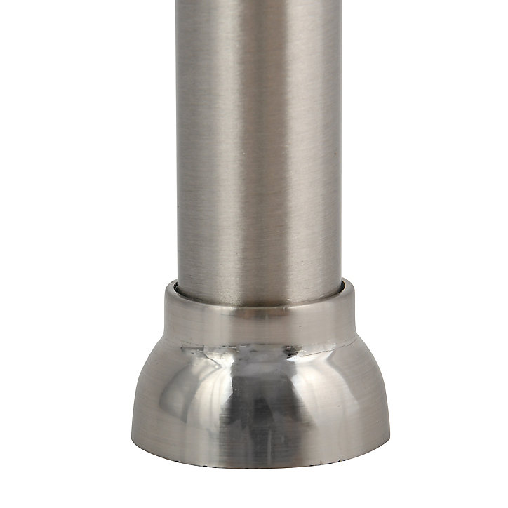 Barre de rideau de douche 125/220 cm, inox brossé, Spirella Kreta