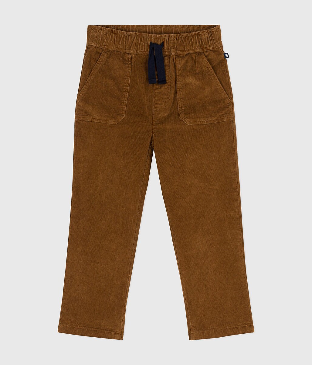 PETIT BATEAU<br>Calças retas de veludo