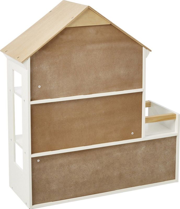 Poppenhuis - 3 Verdiepingen - Hout - Inclusief Accessoires