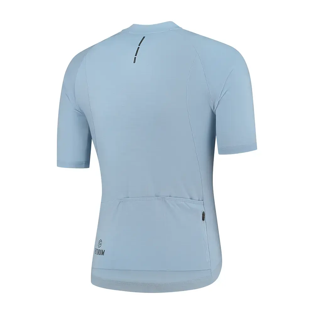 FUTURUM JONA Merino Fietsshirt Korte Mouwen Lichtblauw Heren