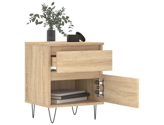 VIDAXL - Table de chevet chêne sonoma 40x35x50 cm bois d’ingénierie