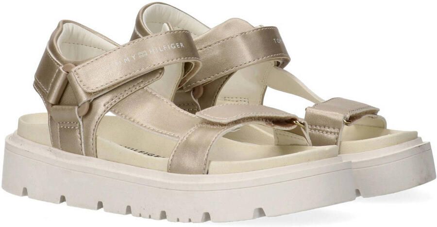Tommy Hilfiger sandalen goud platinum