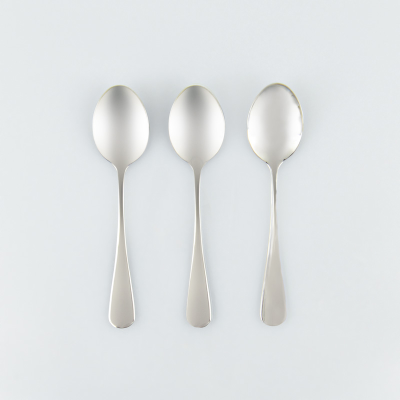 Lot de 3 petites cuillères à café en inox