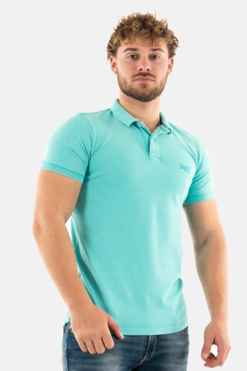 Polos superdry vint destroy 0va aruba aqua