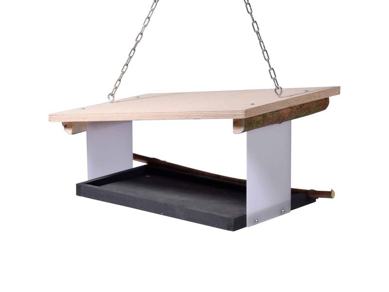 dobar Design-Vogelfutterhaus Futura II, 38 x 22 x 18 cm, Ho Minimalistische Futterstation für Wildvögel