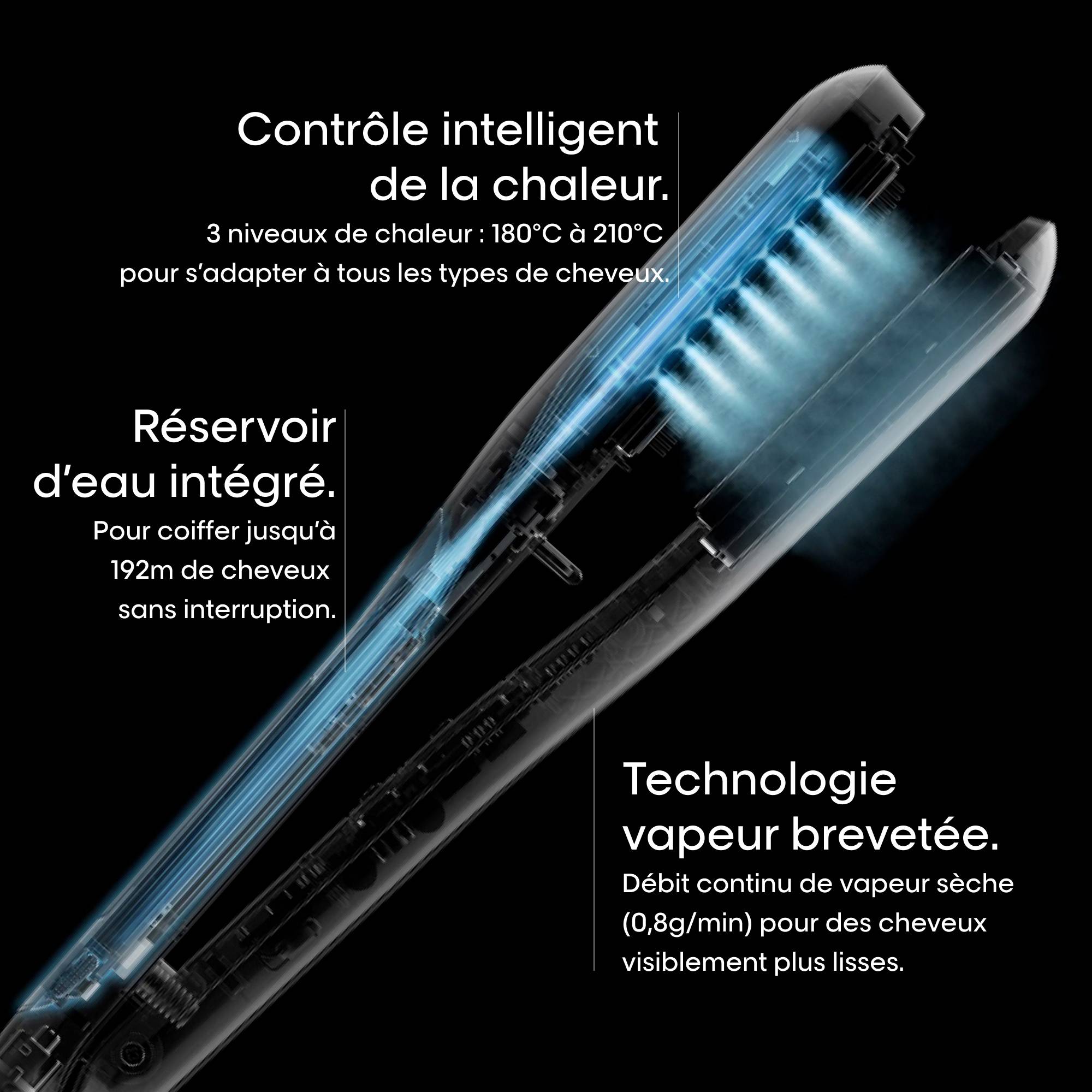 Steampod 3.0 lisseur vapeur professionnel Blanc