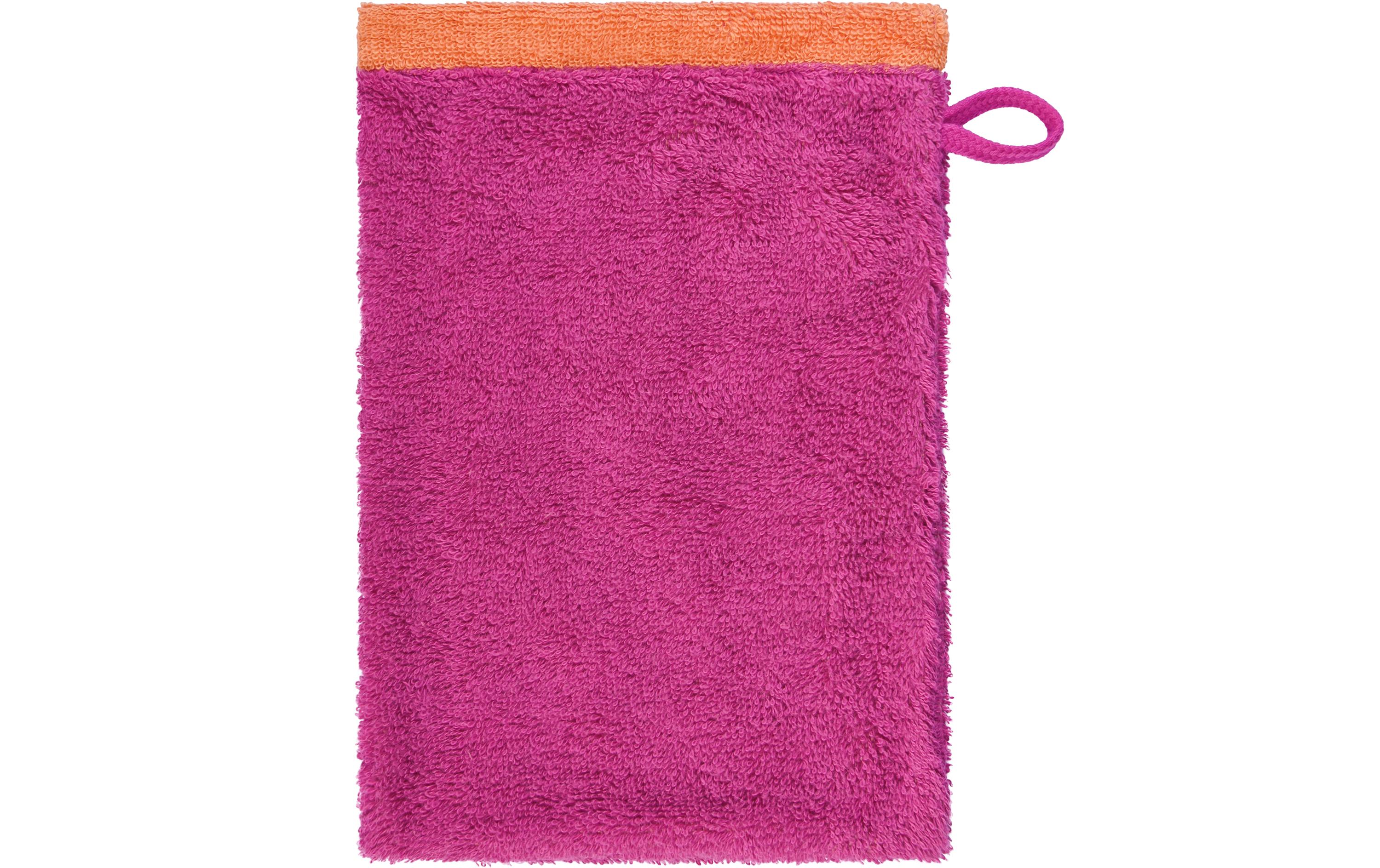 Waschhandschuh Lifestyle Splash 16 x 22 cm, Pink/MandarineWendetuch aus der Design Reihe Lifestyle Splash von Cawö