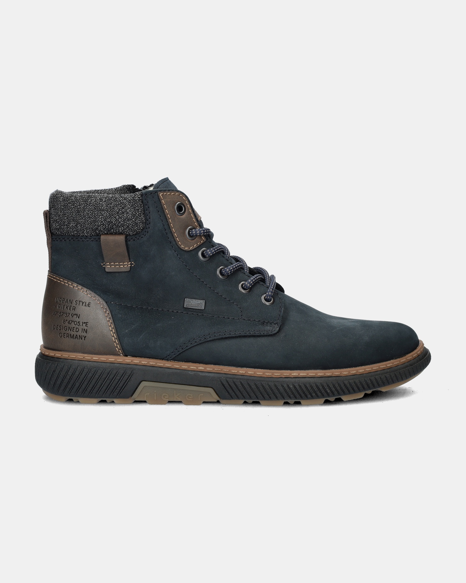 Rieker Veterboots  - blauw