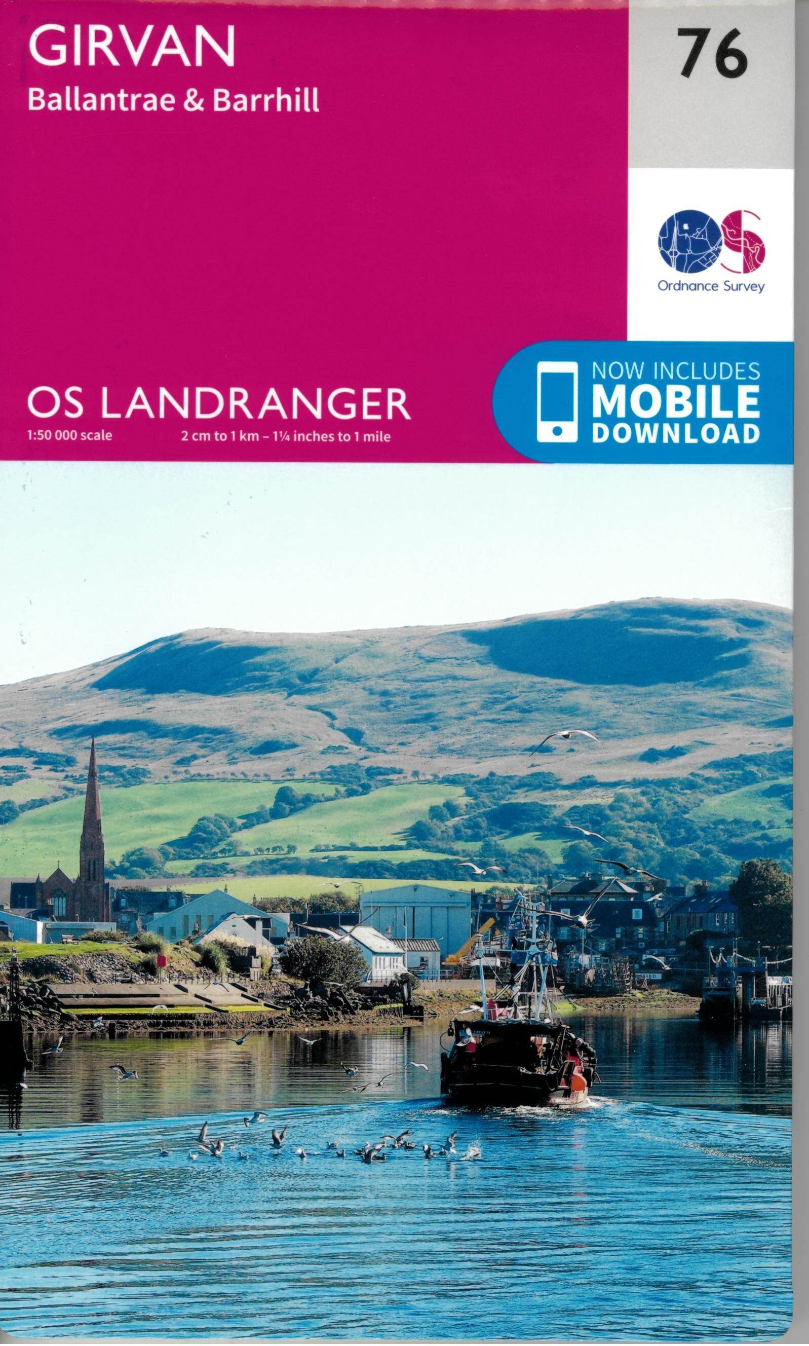 ORDNANCE SURVEY - 76 GB GIRVAN 1 50 000