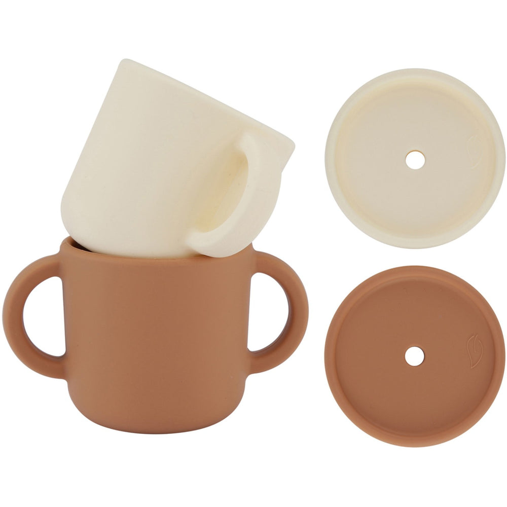 Køb By Lille Vilde Terra & Cream Kopper W/Låg 2pcs