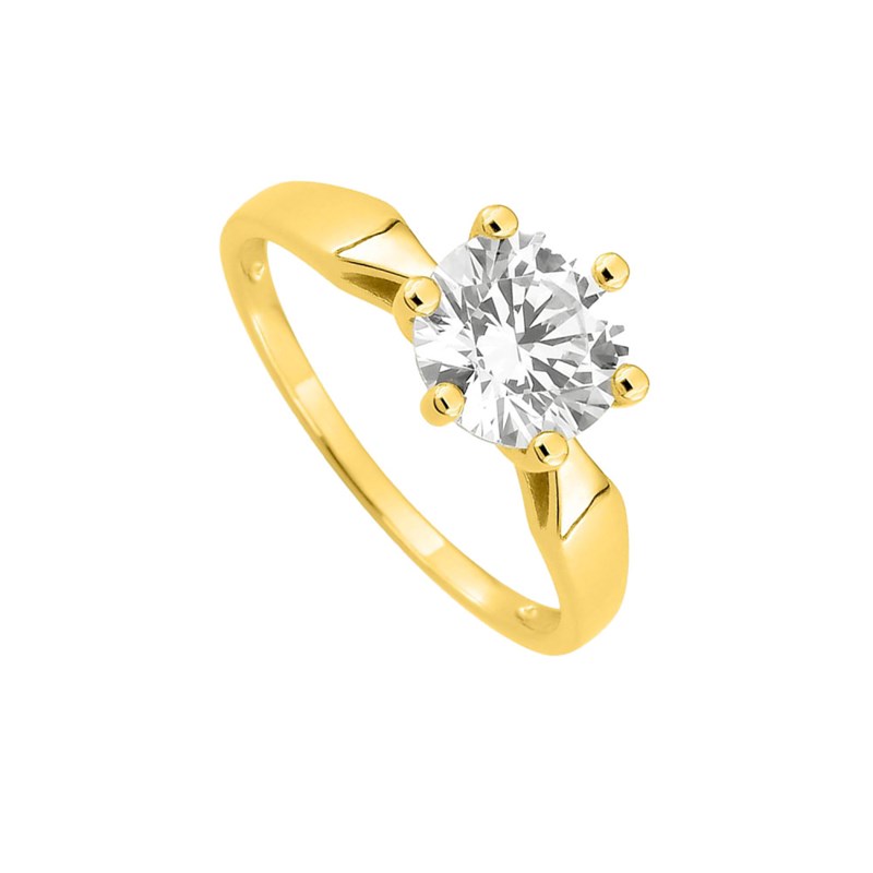 Bague Femme - Oxyde de zirconium - Or 18 Carats