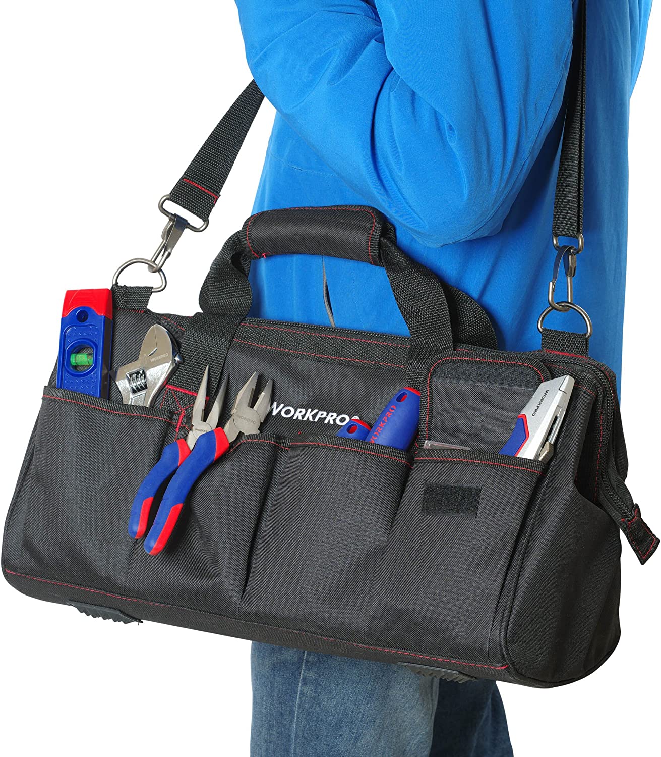 W009037A 322-Piece Home Repair Hand Tool Kit Basic Household Tool Set with Carrying Bag
