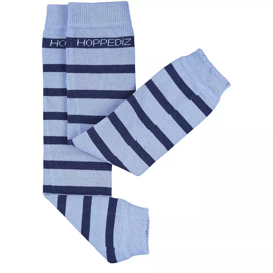 Hoppediz Beinstulpen Bio-Babystulpen hellblaudunkelblau