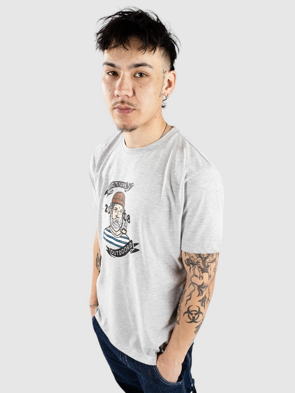 Picture Chuchie T-Shirt a grey melange